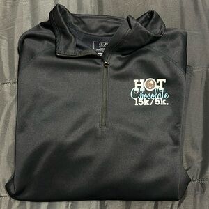 1/4 zip long sleeve Hot Chocolate race New. Mens XL